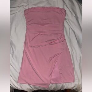 Pink Strapless Dress